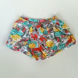 Prestige Girl's Rayon Floral Sleep Shorts Size L